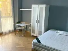 Schlafzimmer von Wohnung zur Miete in Madrid mit Klimaanlage, Parkett und Abstellraum