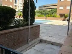 Terrasse von Wohnung zur Miete in Madrid mit Klimaanlage, Parkett und Abstellraum