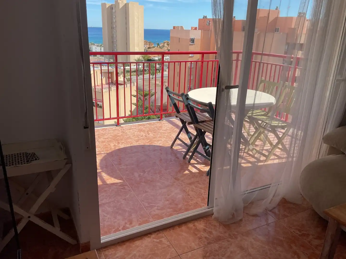 Flat for rent in Camino Dársena, 3, Zona Galúa - Calnegre Balcony of Flat for rent in La Manga del Mar Menor with Private garden, Terrace and Swimming Pool