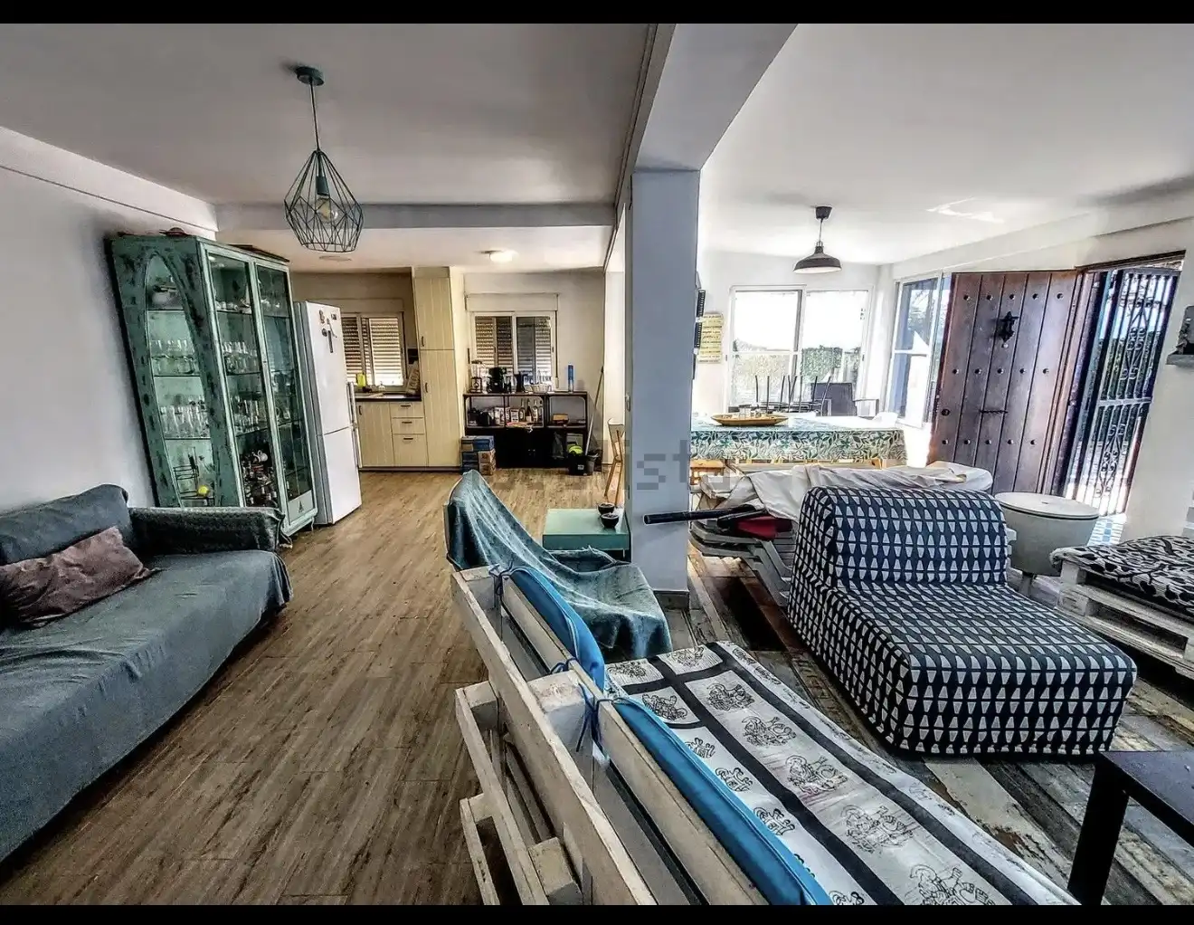 Living room of Country homes for rent in Cullera  with Parquet flooring, Terrace and Swimming Pool