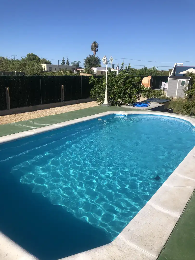 Swimming pool of Country homes for rent in Cullera  with Parquet flooring, Terrace and Swimming Pool
