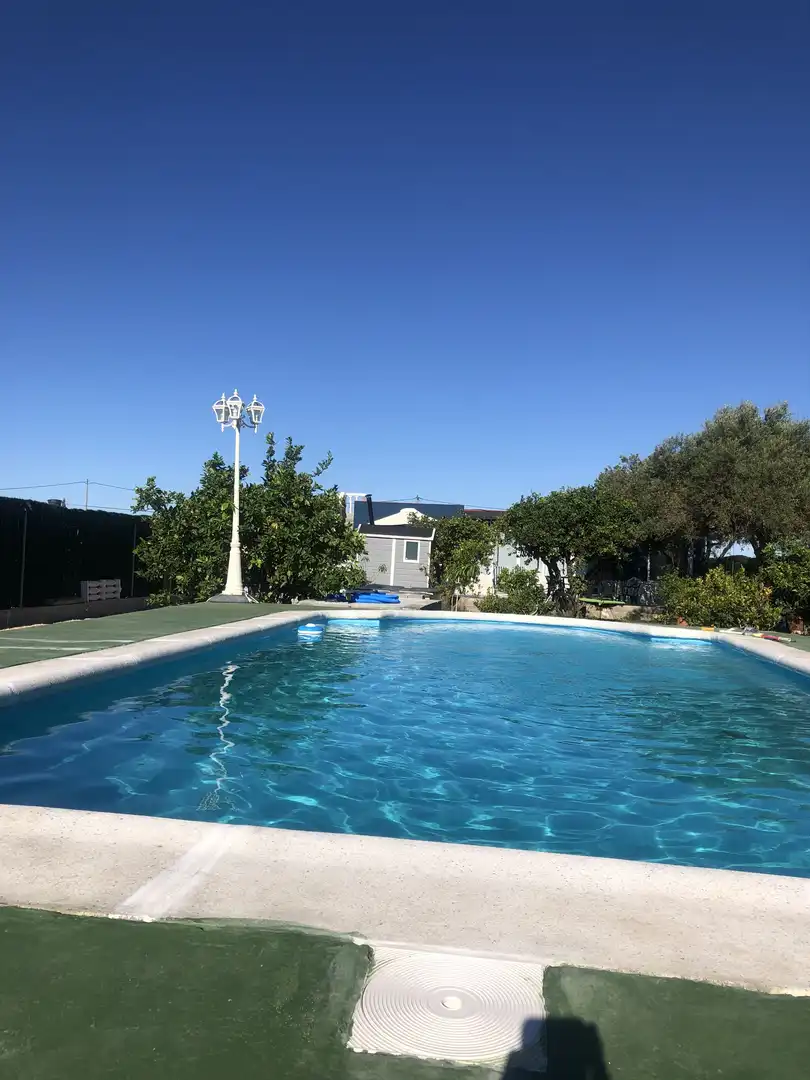 Swimming pool of Country homes for rent in Cullera  with Parquet flooring, Terrace and Swimming Pool