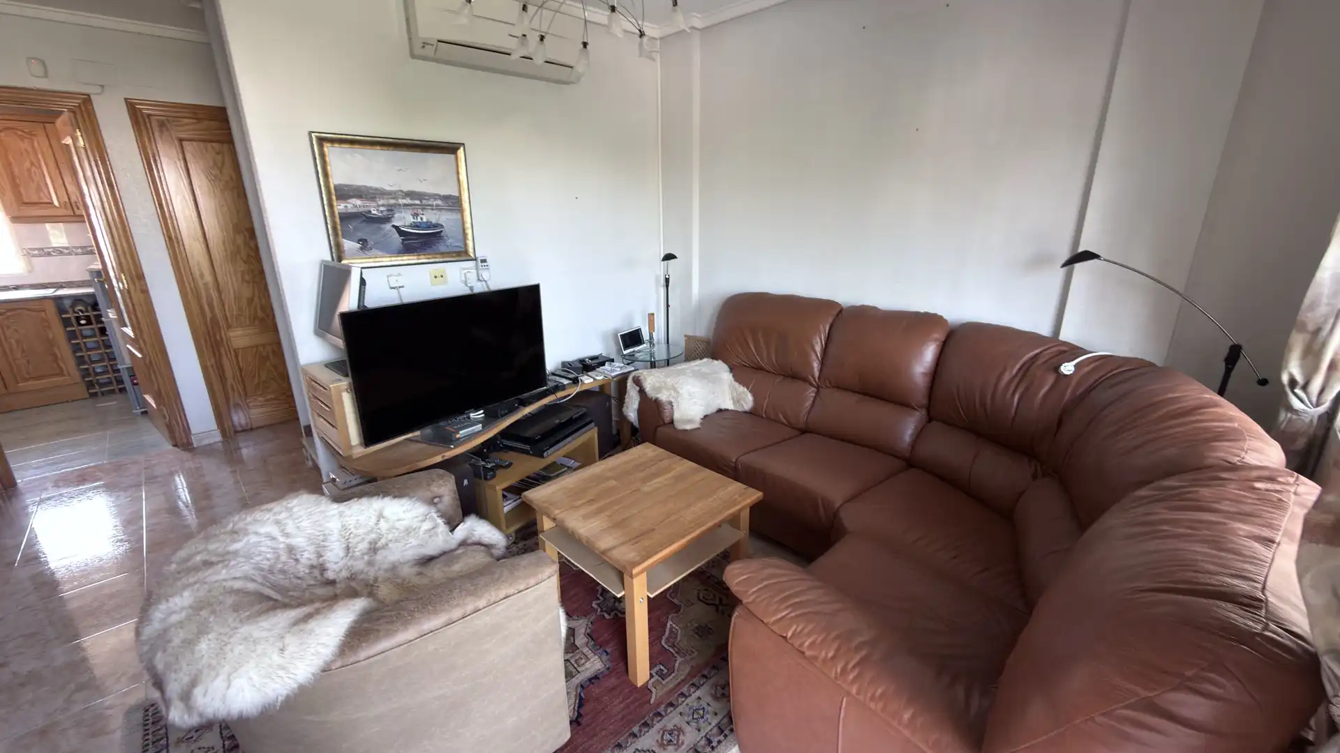 Sala d'estar de Casa adosada en venda en Orihuela amb Aire condicionat, Calefacció i Terrassa