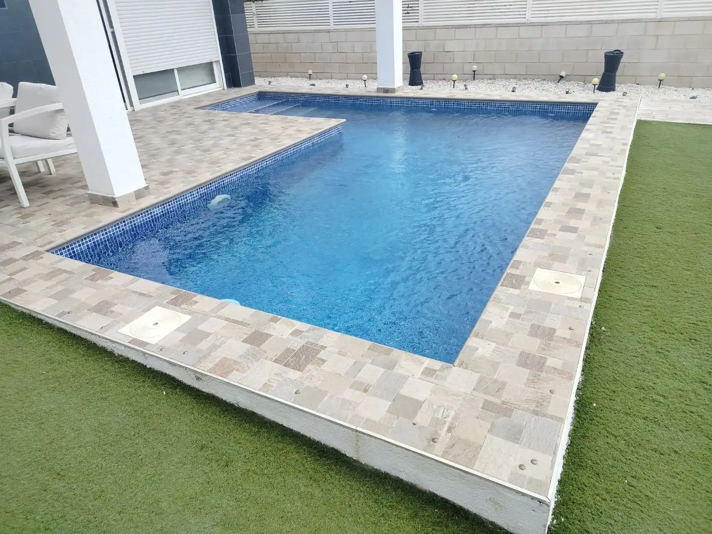 Piscina de Casa adosada de alquiler en Santa Pola con Aire acondicionado, Terraza y Piscina