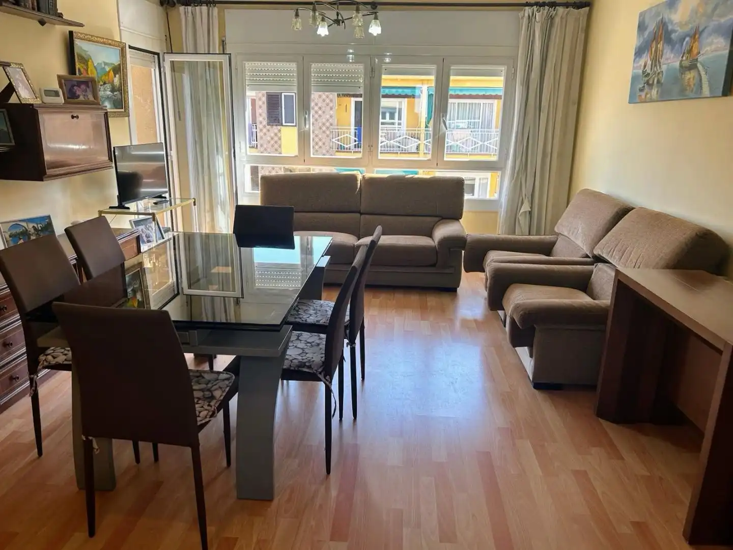 Wohnung zum Verkauf in Avinguda de Jaume Recoder, 34, Centre Wohnzimmer von Wohnung zum Verkauf in Mataró mit Terrasse und Balkon