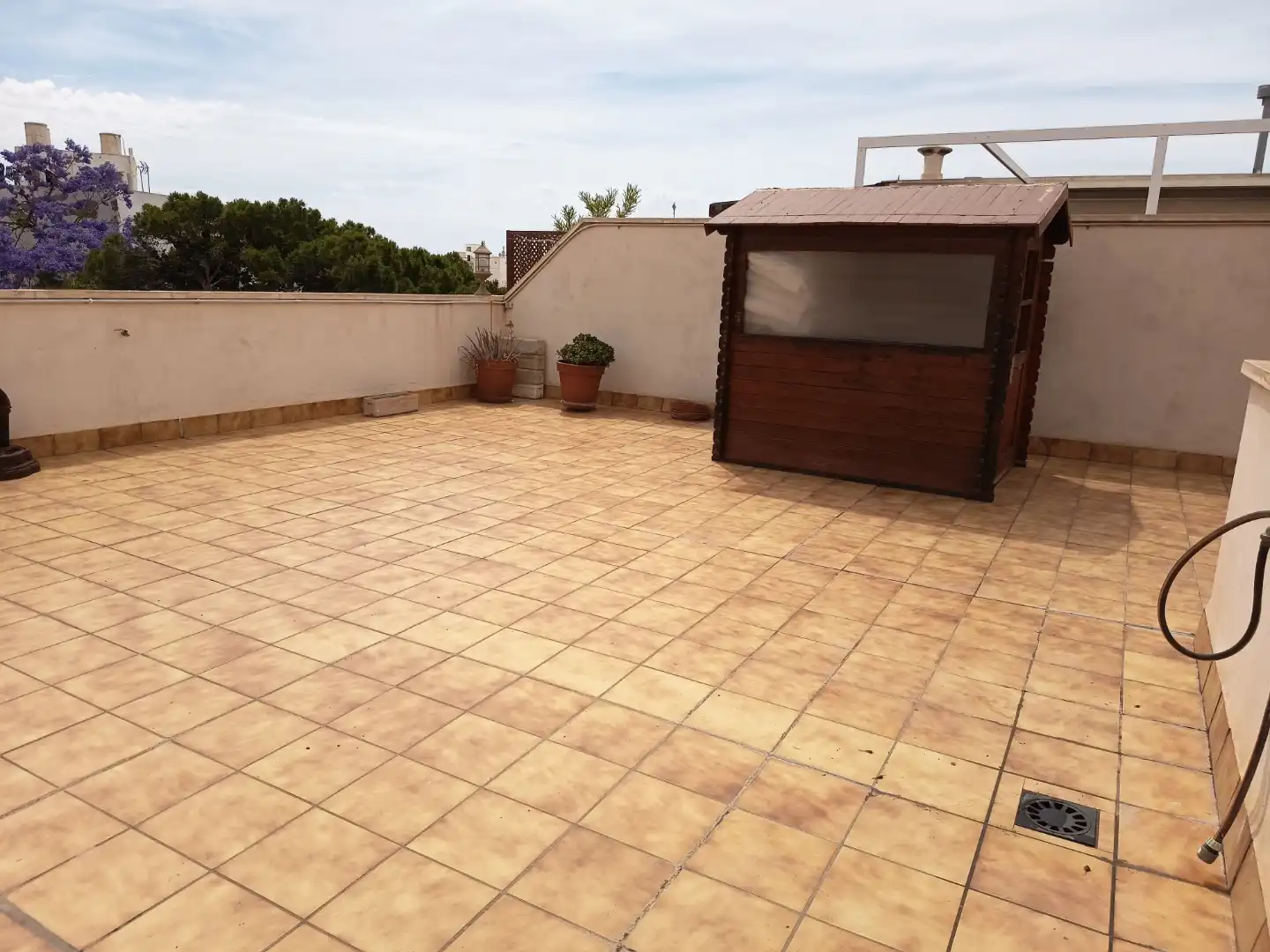 Terrace of Attic for rent in Almería  with Air Conditioner, Terrace and Storage room