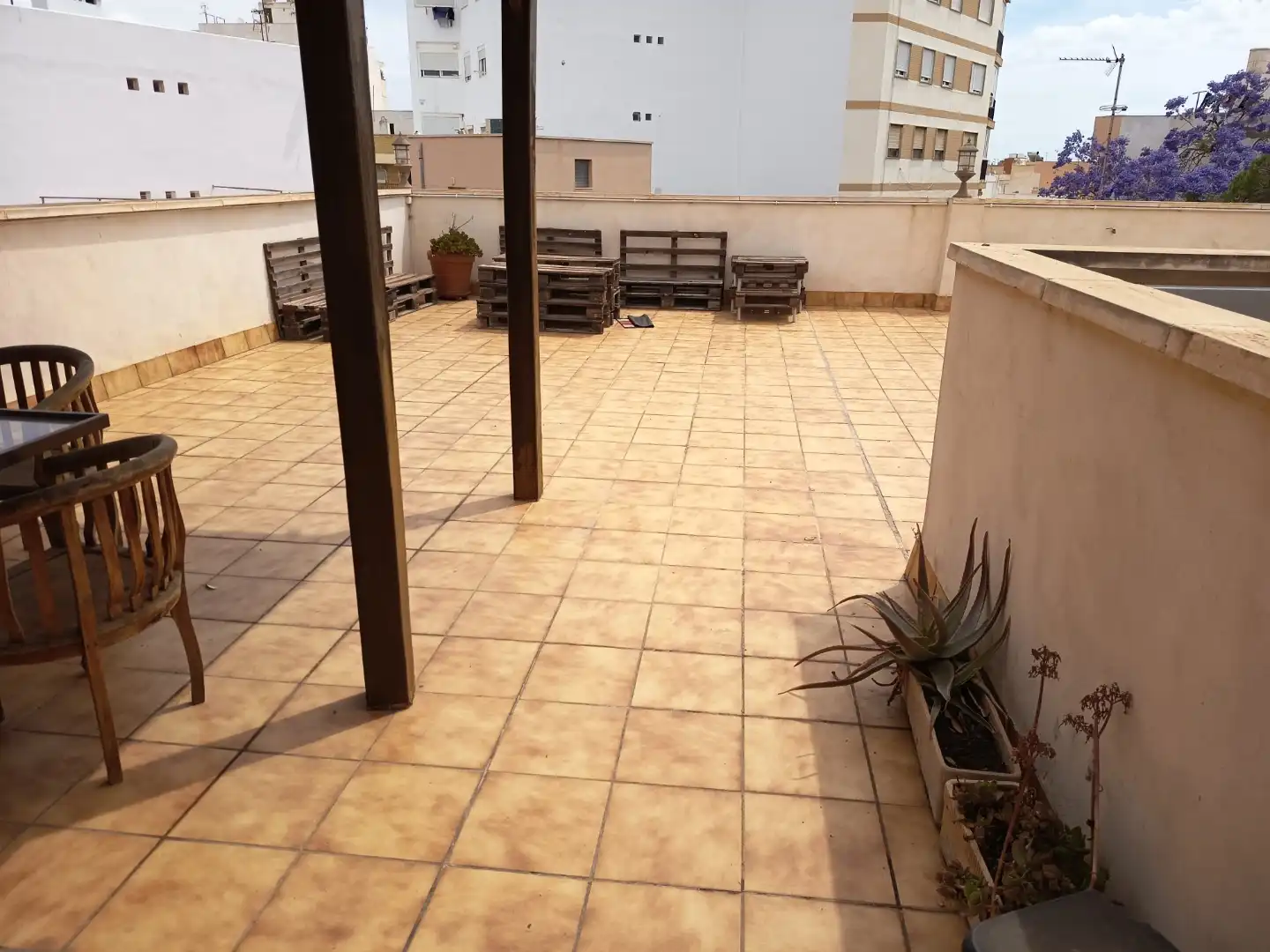 Terrace of Attic for rent in Almería  with Air Conditioner, Terrace and Storage room