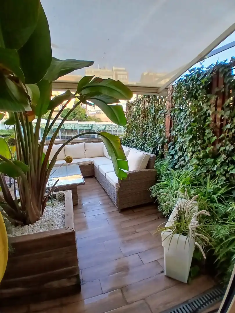 Ground floor for rent in Passatge de Forasté, 15, El Putget i el Farró Terrace of Ground floor for rent in Barcelona with Air Conditioner, Heating and Parquet flooring