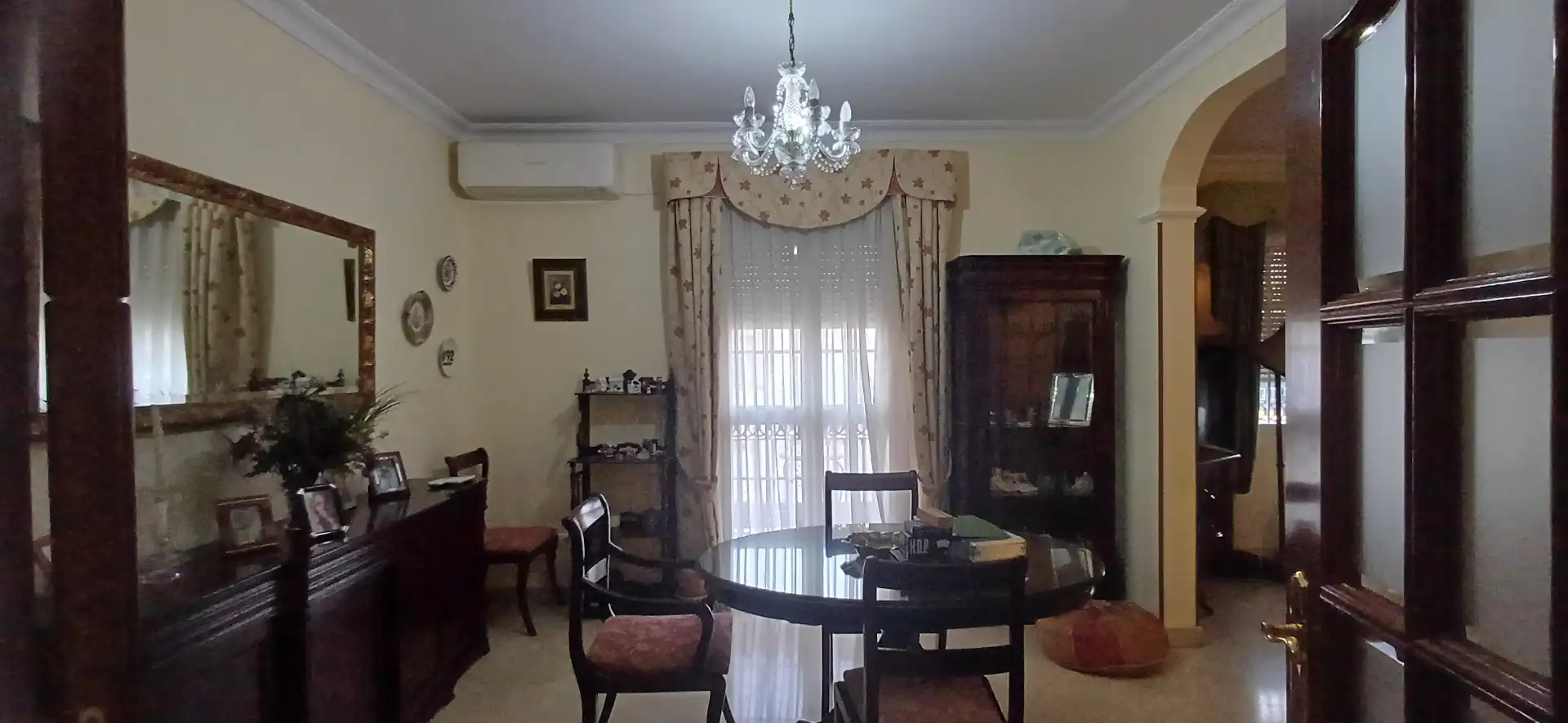 Dining room of Flat for sale in  Sevilla Capital  with Air Conditioner and Balcony