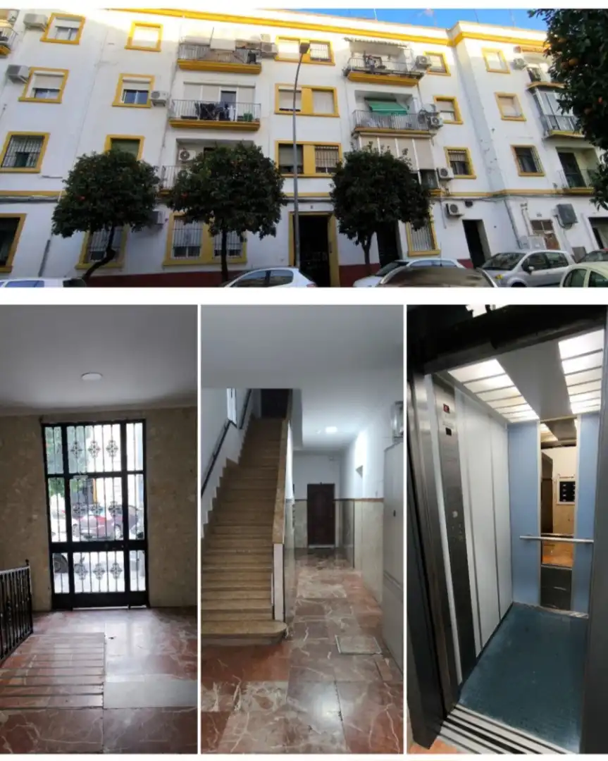 Exterior view of Flat for sale in  Sevilla Capital  with Air Conditioner and Balcony