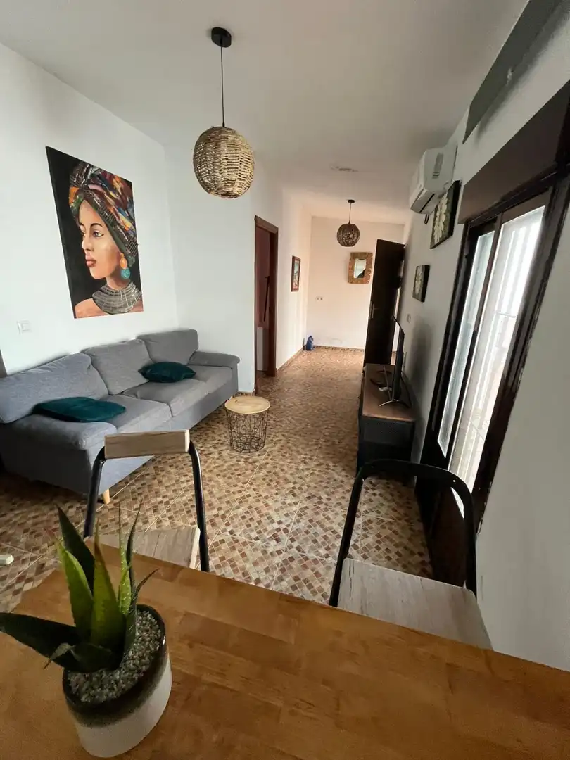 Apartamento de alquiler en Camino de la Reyerta, 1, La Jara Sala de estar de Apartamento de alquiler en Sanlúcar de Barrameda con Aire acondicionado, Terraza y Amueblado