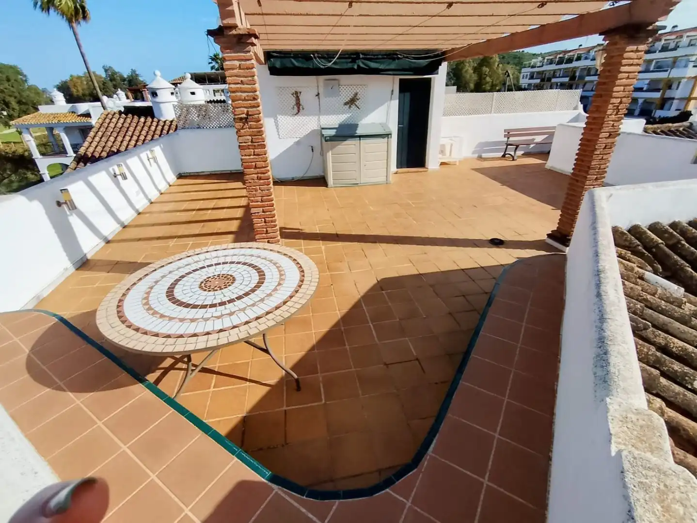 Wohnung zur Miete in Calle Suecia, 1, Mijas Golf Terrasse von Wohnung zur Miete in Mijas mit Klimaanlage, Terrasse und Abstellraum