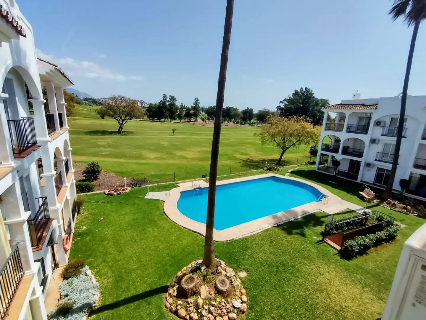 Wohnung zur Miete in Calle Suecia, 1, Mijas Golf Schwimmbecken von Wohnung zur Miete in Mijas mit Klimaanlage, Terrasse und Abstellraum
