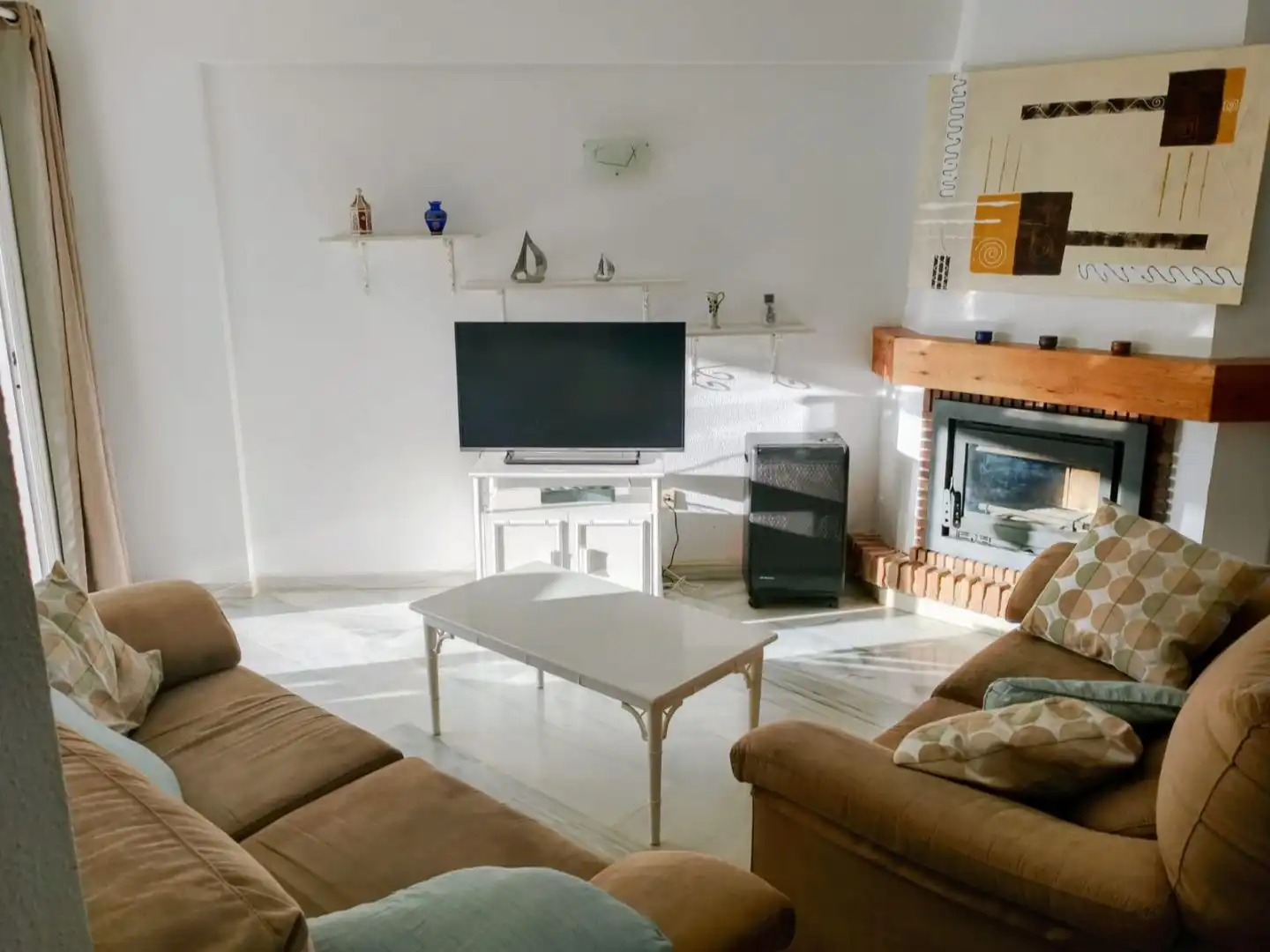 Wohnung zur Miete in Calle Suecia, 1, Mijas Golf Wohnzimmer von Wohnung zur Miete in Mijas mit Klimaanlage, Terrasse und Abstellraum