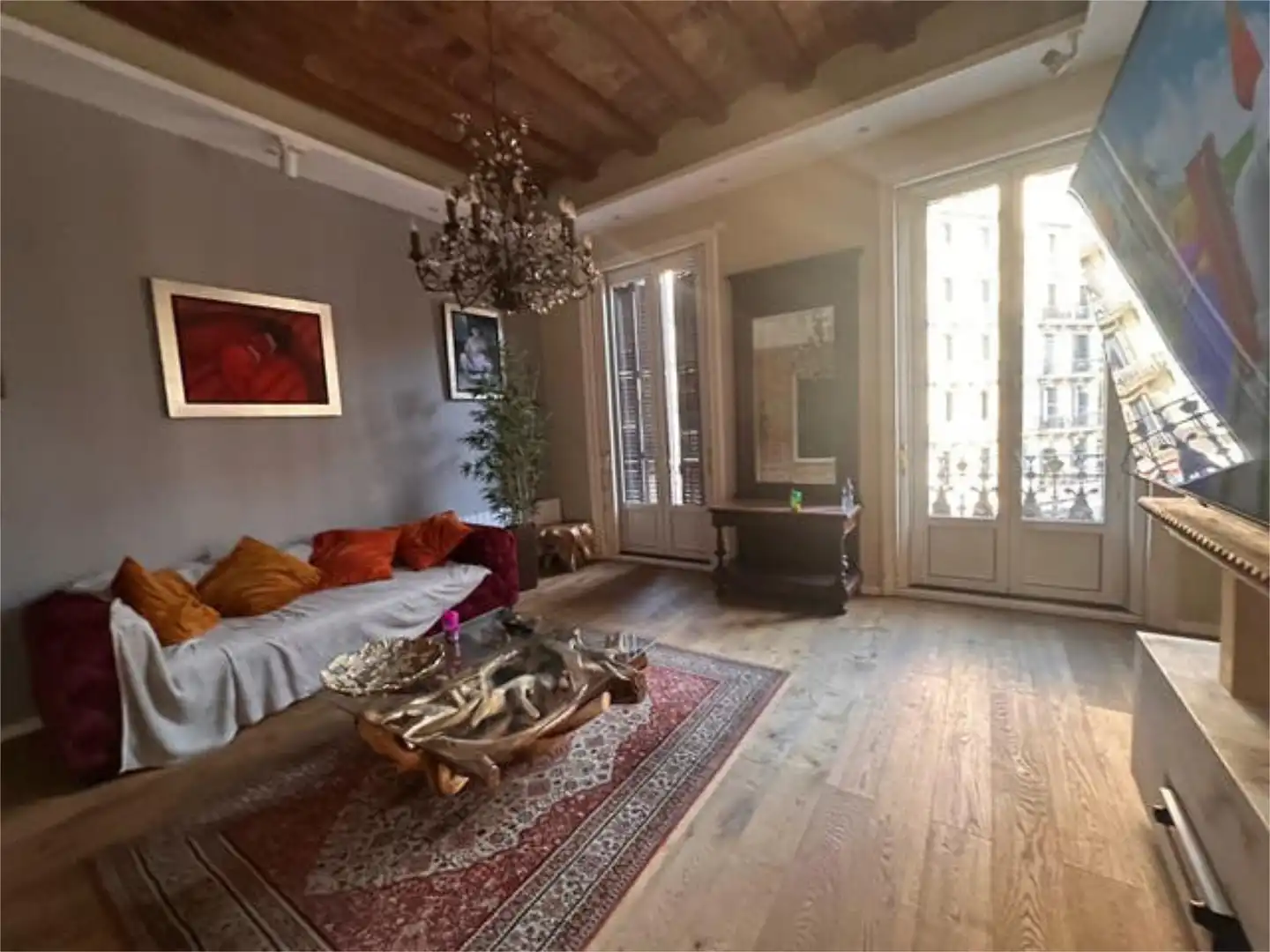 Apartament en venda a Dreta de l'Eixample Sala d'estar de Apartament en venda en Barcelona Capital