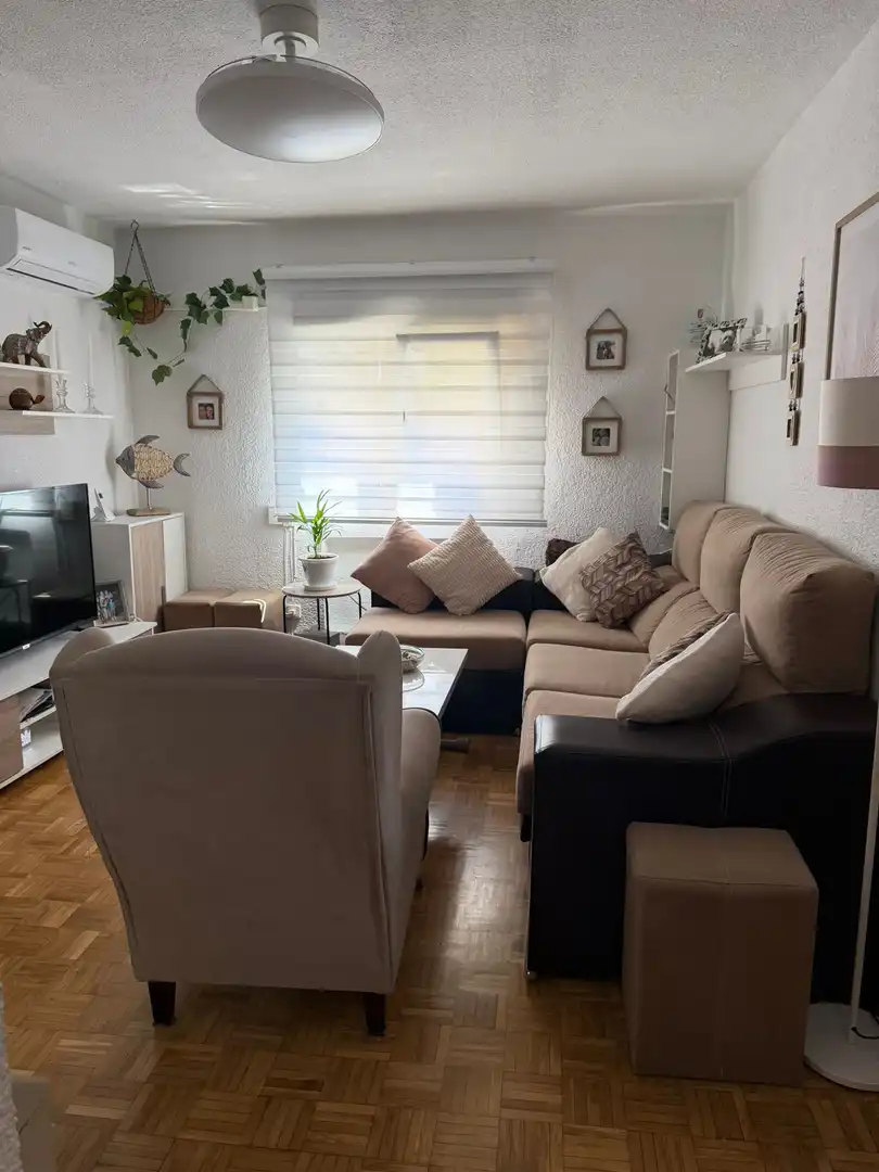 Living room of Flat for sale in  Madrid Capital  with Air Conditioner