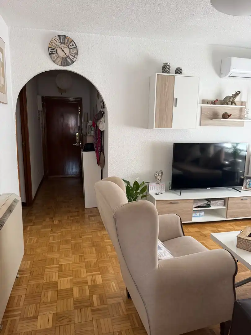 Living room of Flat for sale in  Madrid Capital  with Air Conditioner