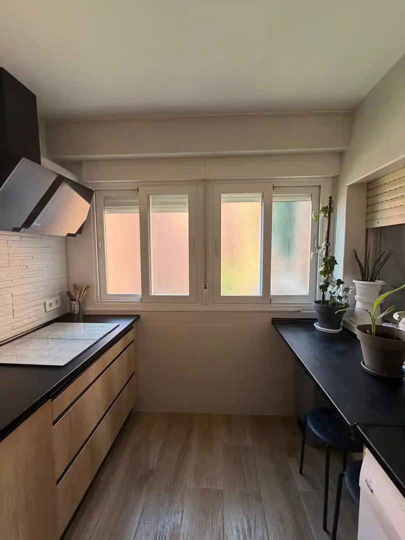 Kitchen of Flat for sale in  Madrid Capital  with Air Conditioner