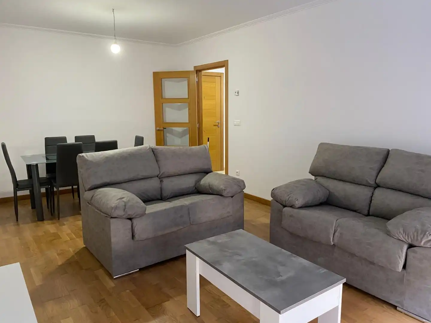 Living room of Flat for rent in Salceda de Caselas  with Heating, Parquet flooring and Storage room