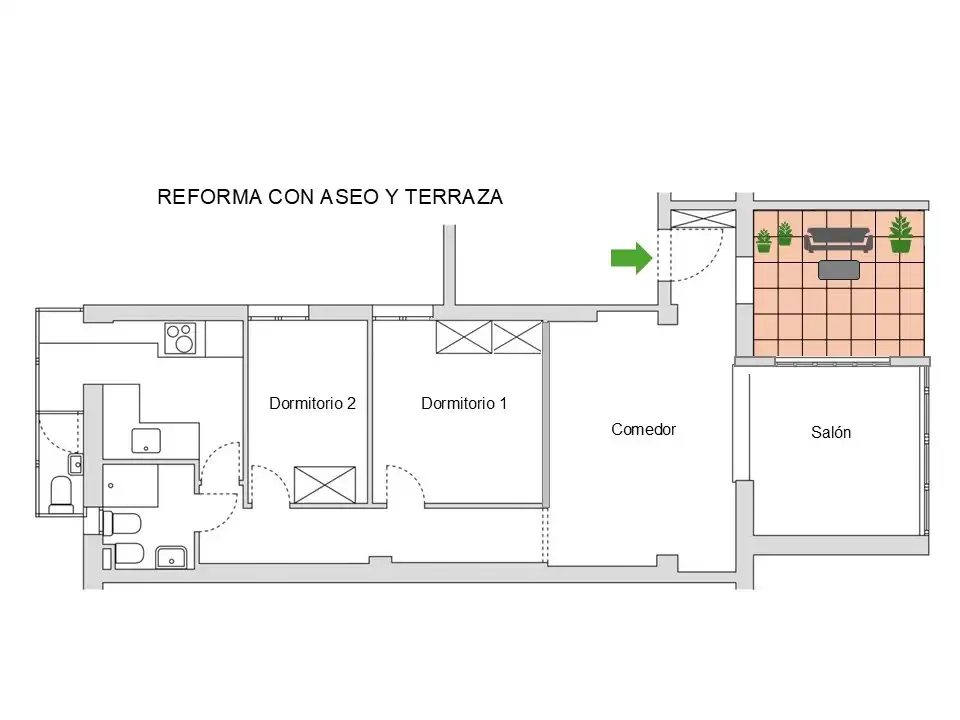 Attic for sale in  Madrid Capital  with Terrace