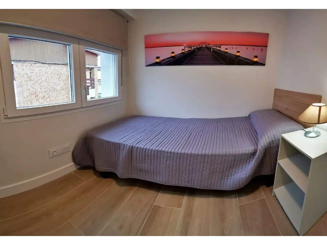 Schlafzimmer von Wohnungen zur Miete in Oleiros mit Parkett, Terrasse und Möbliert