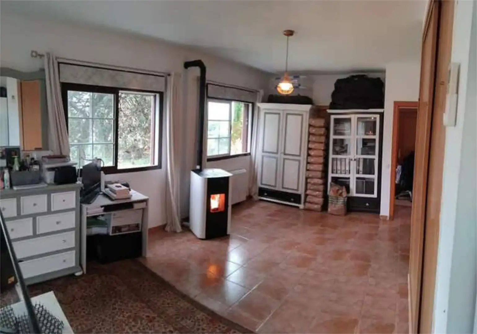 Living room of Detached homes for sale in Zarzuela del Monte  with Heating, Private garden and Terrace