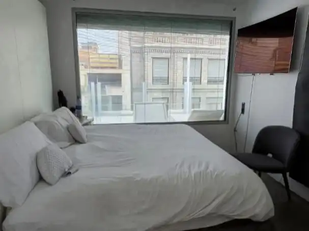 Wohnung zur Miete in Carrer de Roger de Llòria, 7, Sant Francesc Schlafzimmer von Wohnung zur Miete in Valencia Capital mit Klimaanlage und Terrasse