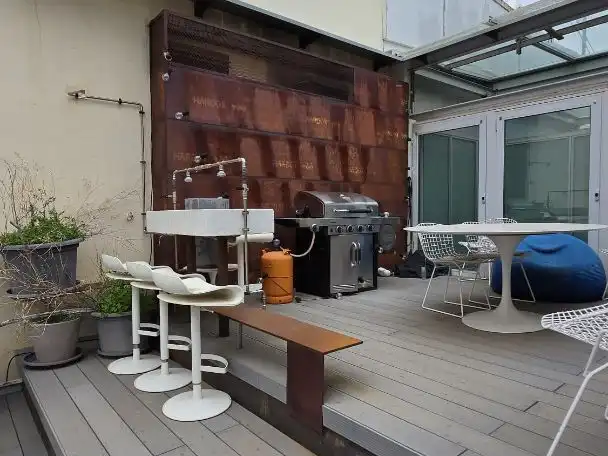 Wohnung zur Miete in Carrer de Roger de Llòria, 7, Sant Francesc Terrasse von Wohnung zur Miete in Valencia Capital mit Klimaanlage und Terrasse
