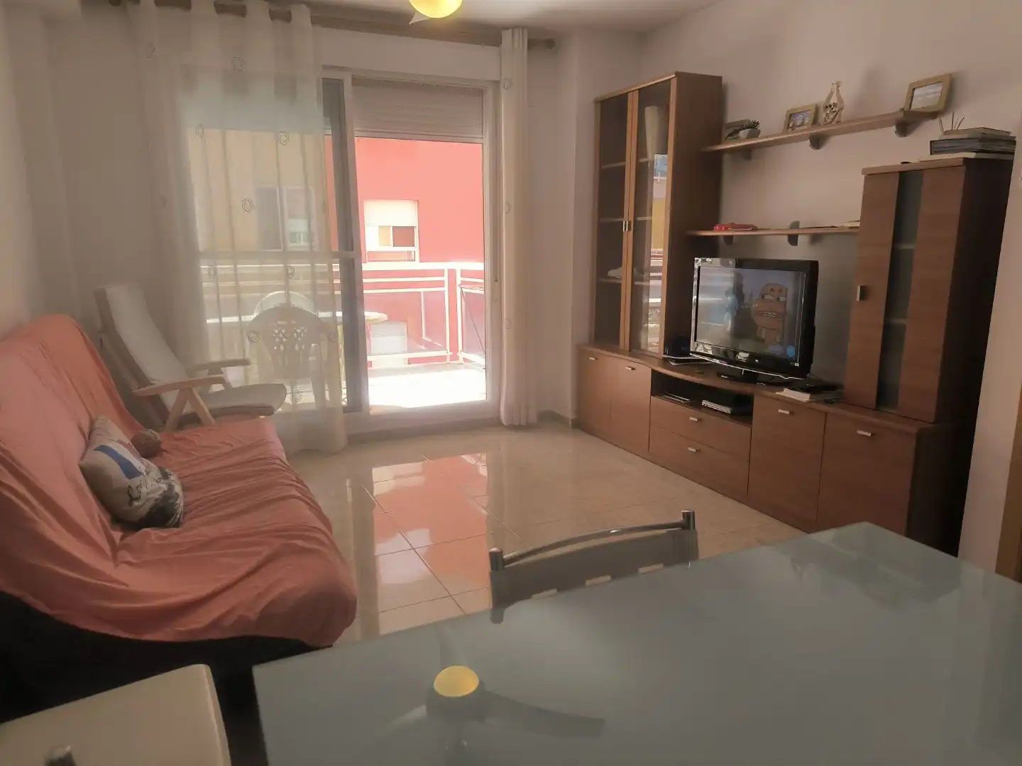 Piso de alquiler en Calle Santo Domingo, 12, Moncófar Playa Sala de estar de Piso de alquiler en Moncofa con Calefacción, Terraza y Piscina