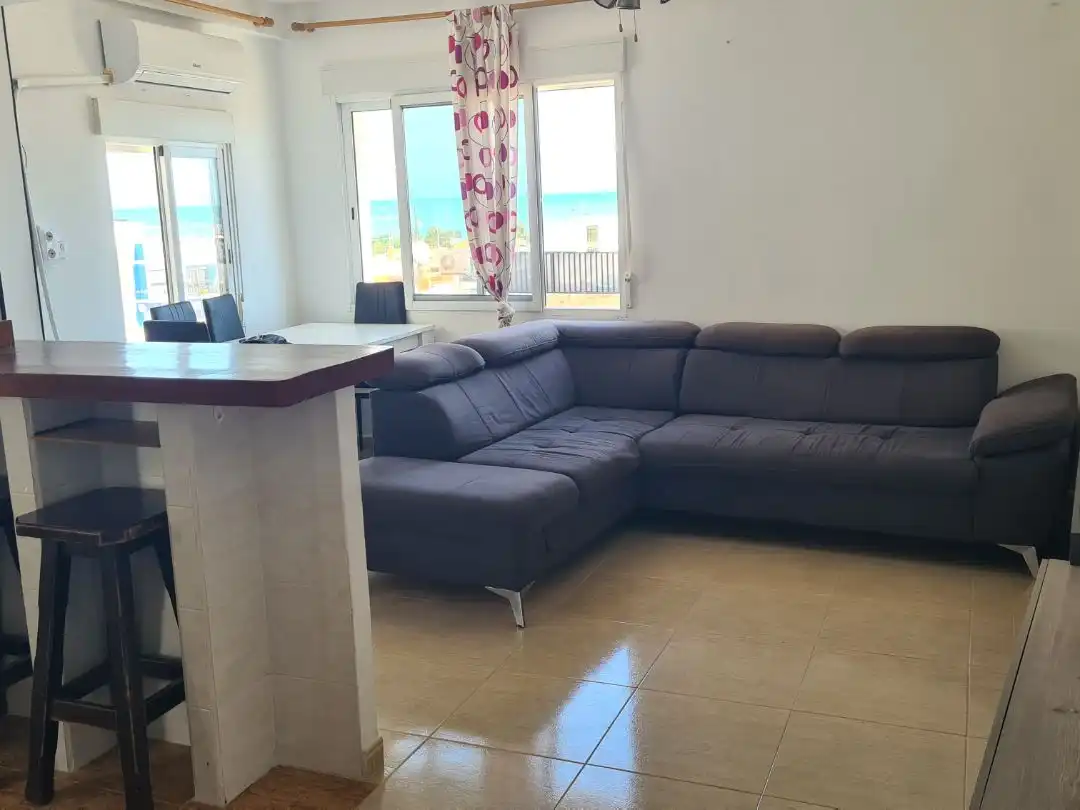 Pis de lloguer a Carrer de Sant Pere, 25, El Puerto Sala d'estar de Pis de lloguer en Dénia amb Aire condicionat, Calefacció i Moblat