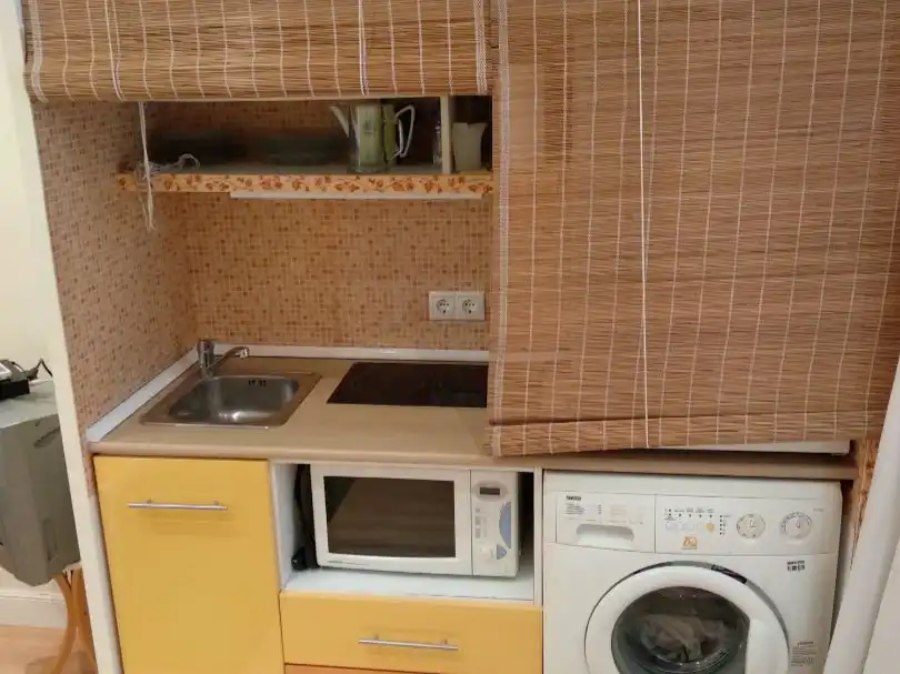 Kitchen of Apartments for rent in  Madrid Capital  with Air Conditioner