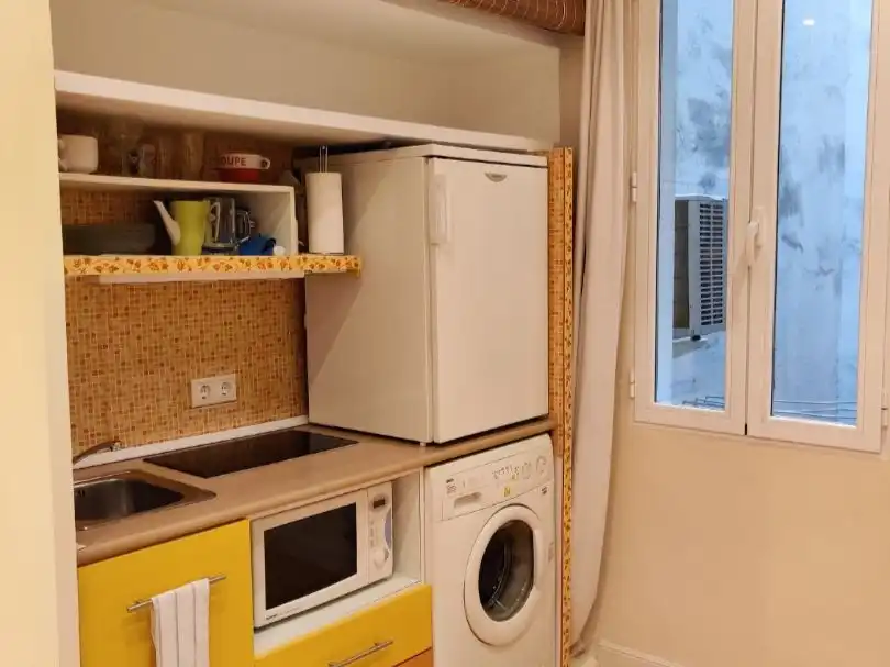 Kitchen of Apartments for rent in  Madrid Capital  with Air Conditioner