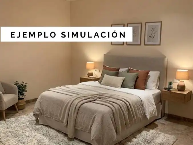 Schlafzimmer von Wohnung zur Miete in Villena mit Klimaanlage, Heizung und Terrasse