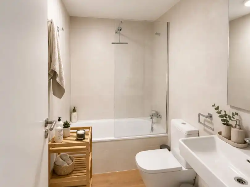 Wohnung zum Verkauf in Calle Magnolio, 2, Torrox Badezimmer von Wohnung zum Verkauf in Torrox mit Klimaanlage, Terrasse und Schwimmbad
