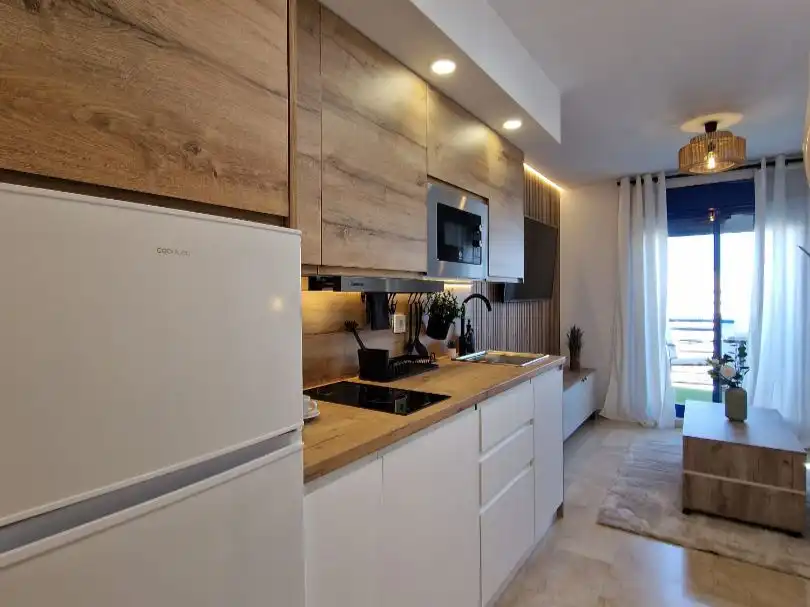 Kitchen of Flat for sale in Benalmádena  with Air Conditioner, Terrace and Balcony
