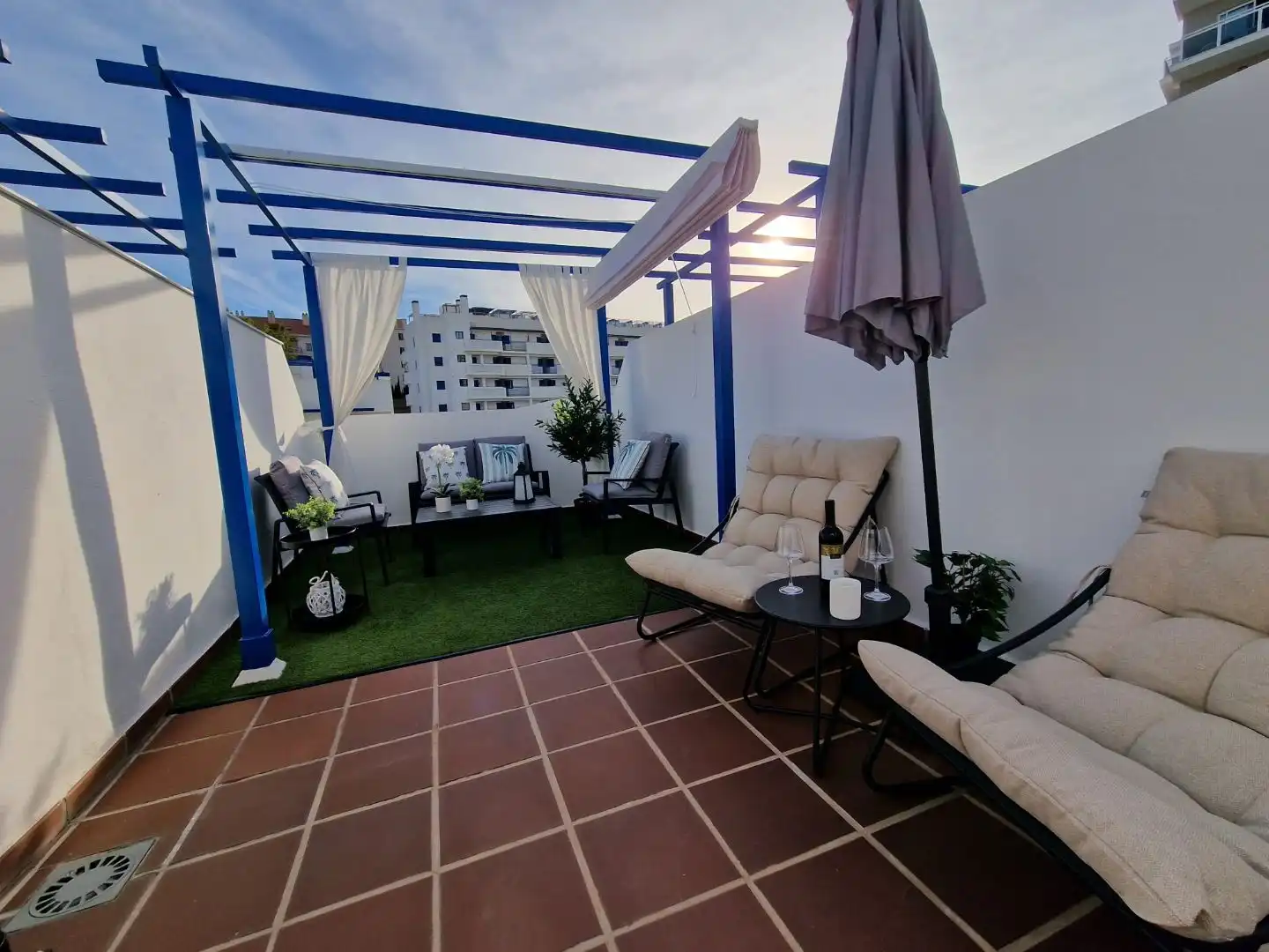 Terrace of Flat for sale in Benalmádena  with Air Conditioner, Terrace and Balcony