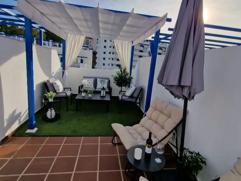 Terrace of Flat for sale in Benalmádena  with Air Conditioner, Terrace and Balcony