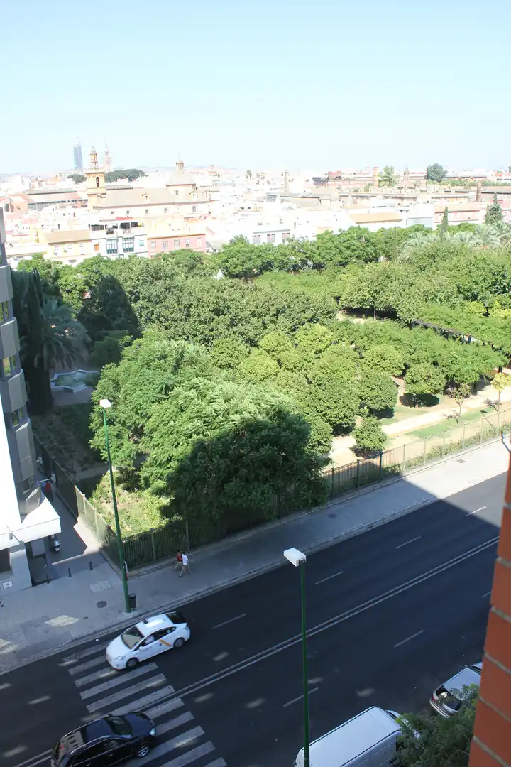 Exterior view of Flat for sale in Sevilla  with Air Conditioner, Heating and Parquet flooring