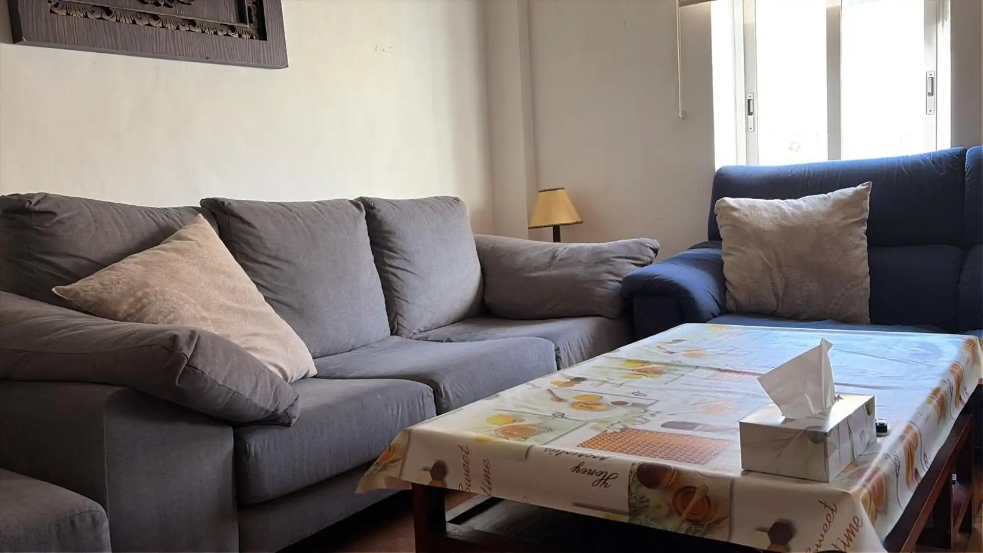 Sala de estar de Casa adosada en venta en Requena con Terraza