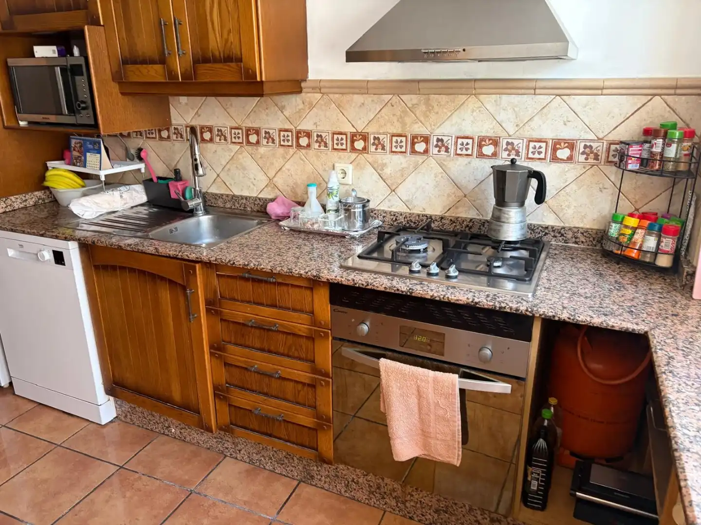 Cocina de Casa adosada en venta en Requena con Terraza