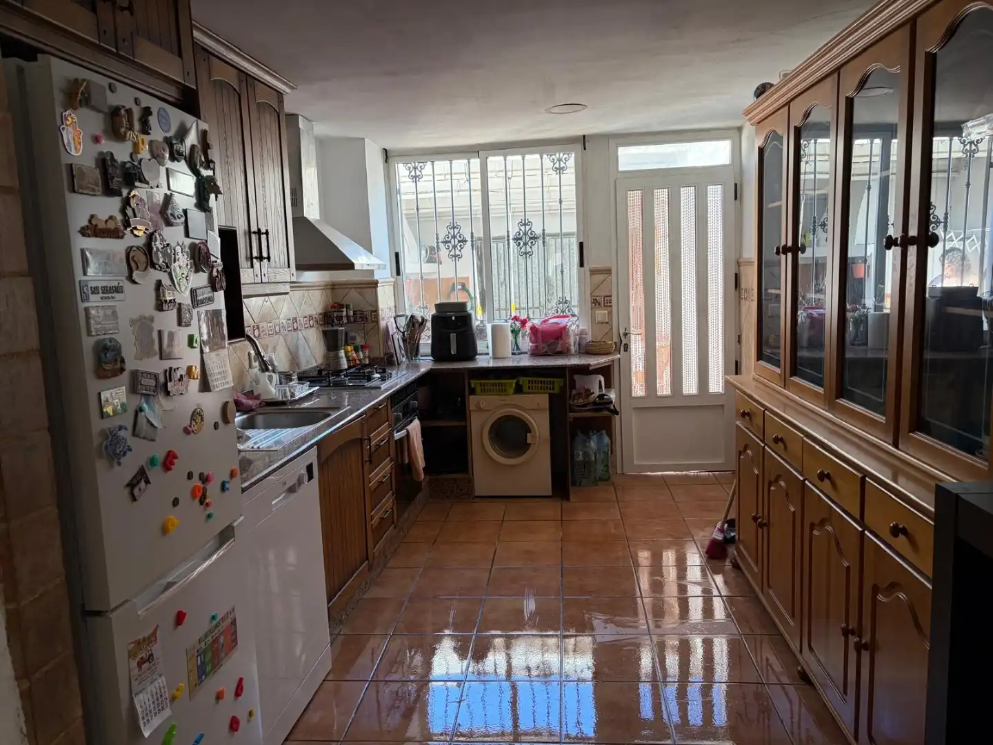Cocina de Casa adosada en venta en Requena con Terraza