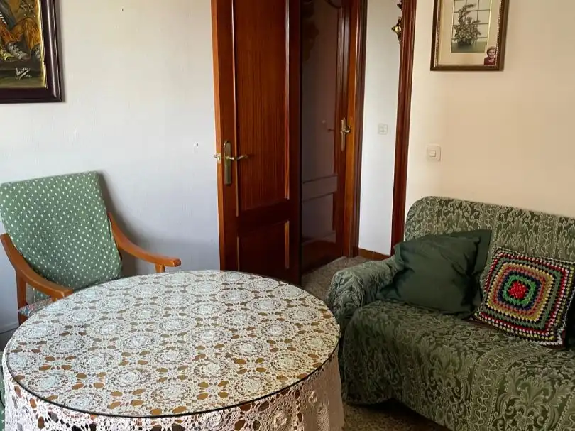 Living room of Flat for sale in Sevilla  with Air Conditioner, Terrace and Furnished