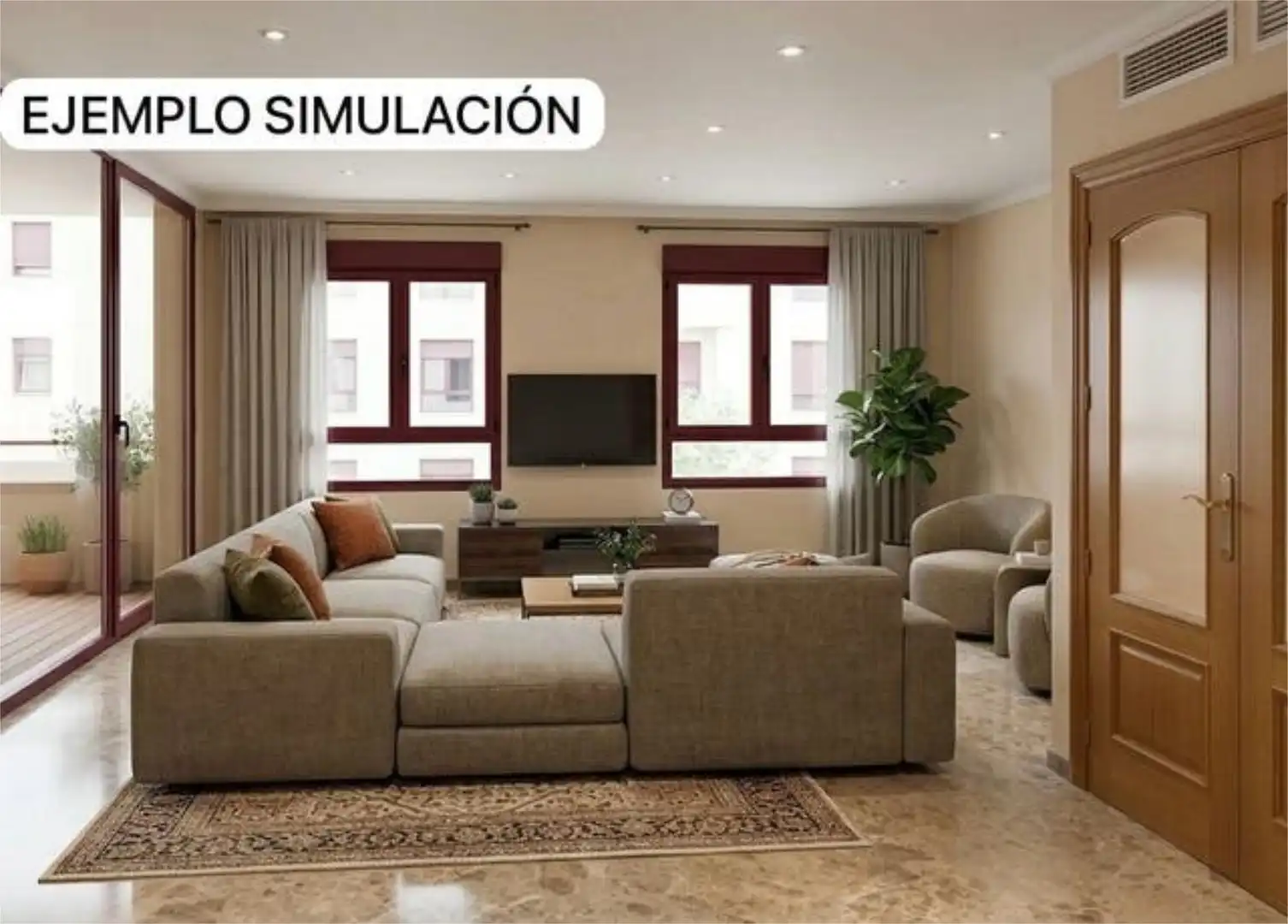 Piso de alquiler en Maestro Carrascosa - Banda de Música Sala de estar de Piso de alquiler en Villena con Calefacción, Terraza y Trastero