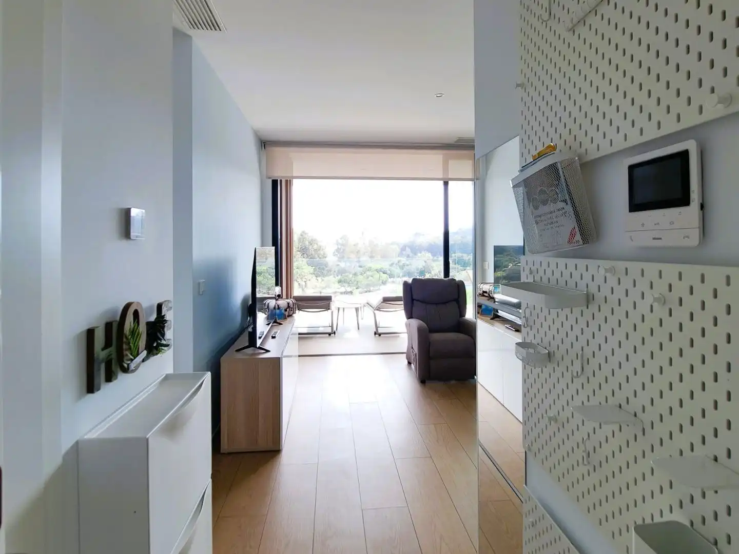 Wohnzimmer von Wohnung zum Verkauf in Villajoyosa / La Vila Joiosa mit Klimaanlage, Schwimmbad und Balkon