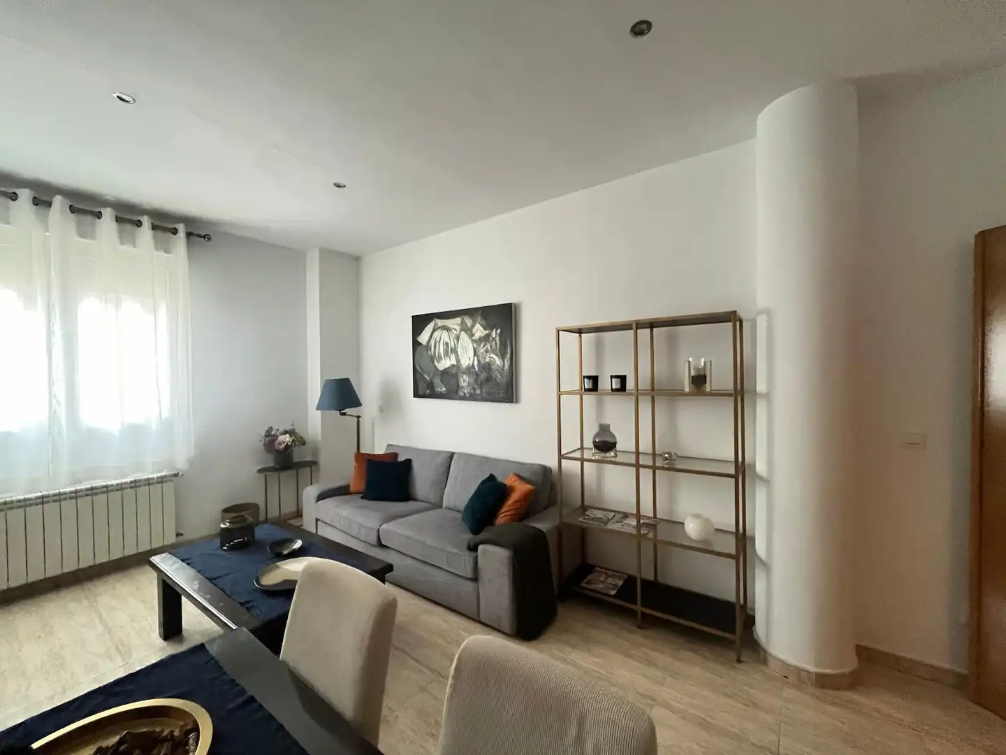 Living room of Flat for rent in Mérida  with Air Conditioner, Heating and Furnished