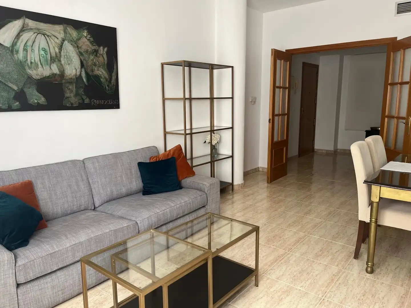 Living room of Flat for rent in Mérida  with Air Conditioner, Heating and Furnished