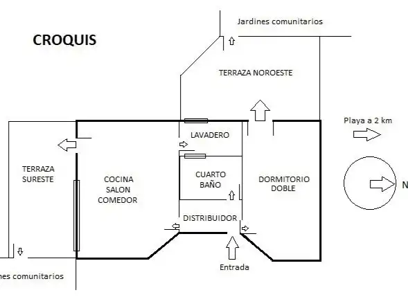 Wohnung zum Verkauf in Estrada Xeral San Pedro, 5, Barreiros Wohnung zum Verkauf in Barreiros mit Heizung, Privatgarten und Parkett