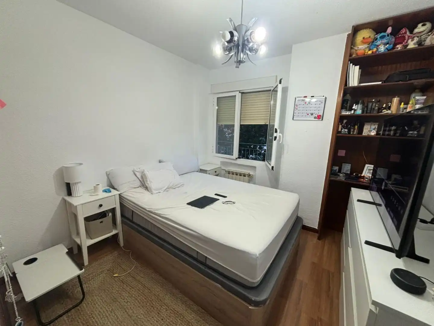 Bedroom of Flat for share in Madrid  with Heating, Terrace and Furnished