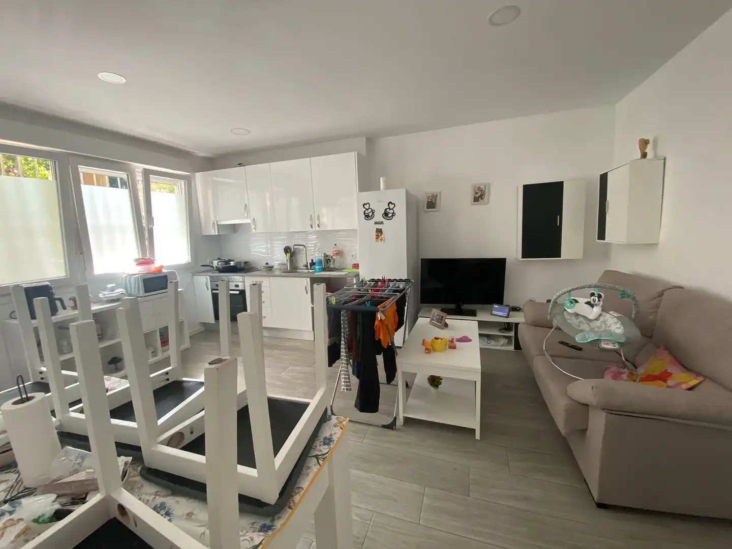 Sala d'estar de Pis de lloguer en Madrid amb Aire condicionat, Calefacció i Moblat