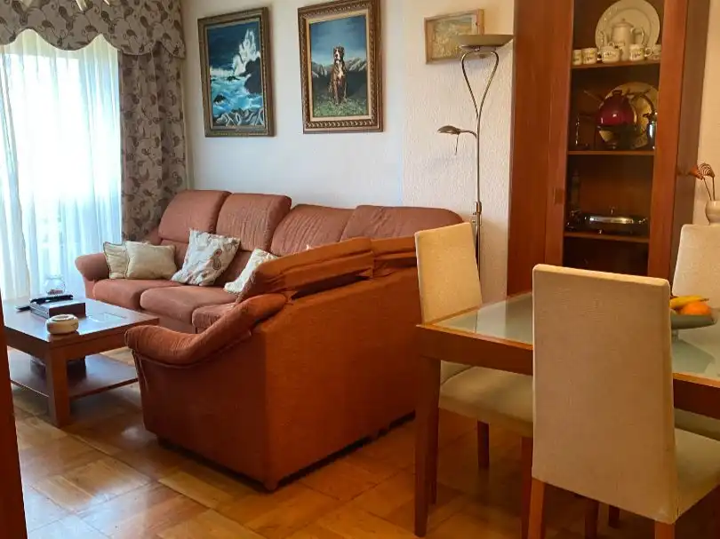 Sala de estar de Piso de alquiler en Santander con Calefacción, Parquet y Amueblado